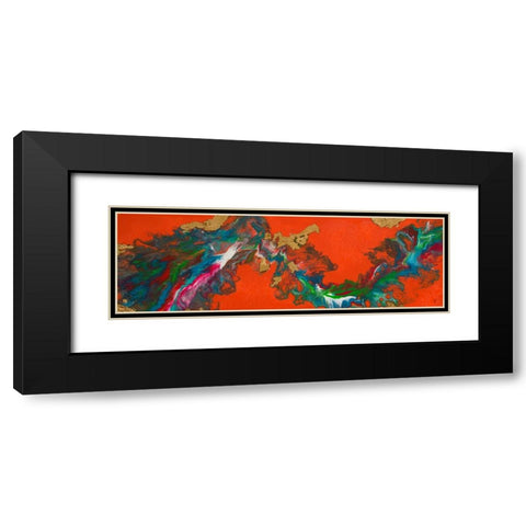 Linguee Black Modern Wood Framed Art Print with Double Matting by Grace, Ajoya