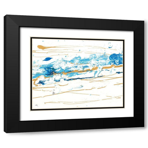 Winter Snow Drift II Black Modern Wood Framed Art Print with Double Matting by Grace, Ajoya