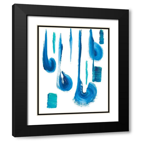 Rip Tide Black Modern Wood Framed Art Print with Double Matting by Beauchamp, Andy