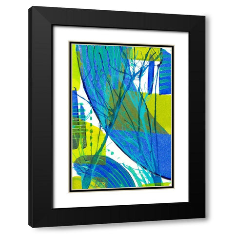 Just Chill III Black Modern Wood Framed Art Print with Double Matting by Mosher, Deidre