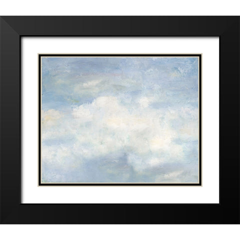 Clouds Black Modern Wood Framed Art Print with Double Matting by Pinto, Patricia