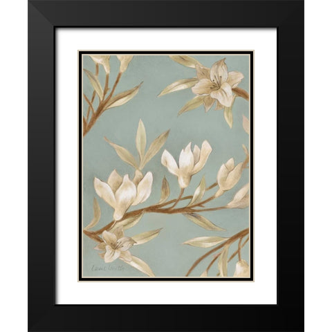 Serene Beauty I Black Modern Wood Framed Art Print with Double Matting by Loreth, Lanie