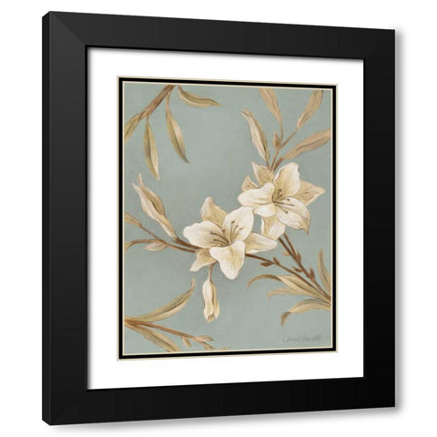 Serene Beauty II Black Modern Wood Framed Art Print with Double Matting by Loreth, Lanie