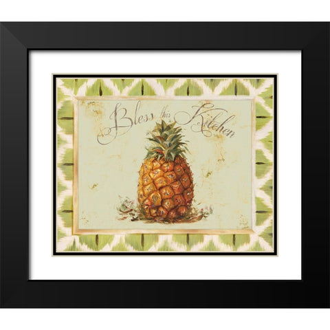 Bless this Kitchen Black Modern Wood Framed Art Print with Double Matting by Pinto, Patricia
