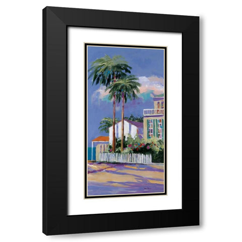 Key West II Black Modern Wood Framed Art Print with Double Matting by Slivka, Jane