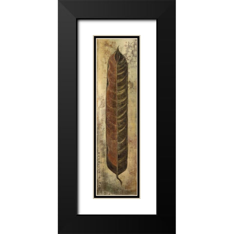 La Pluma I Black Modern Wood Framed Art Print with Double Matting by Pinto, Patricia