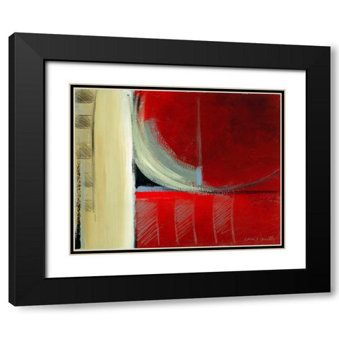 Spontaneous II Black Modern Wood Framed Art Print with Double Matting by Loreth, Lanie
