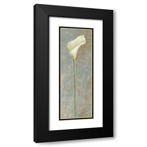Calla Lily I Black Modern Wood Framed Art Print with Double Matting by Loreth, Lanie