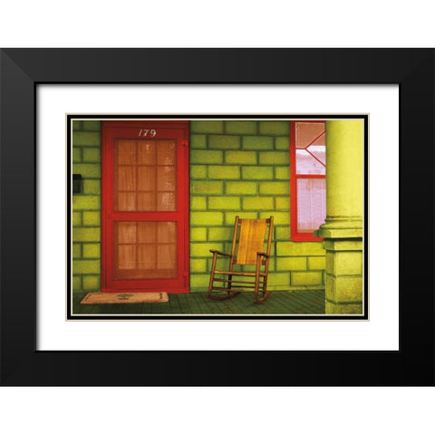 St. Augustine II Black Modern Wood Framed Art Print with Double Matting by Mabat, Ynon