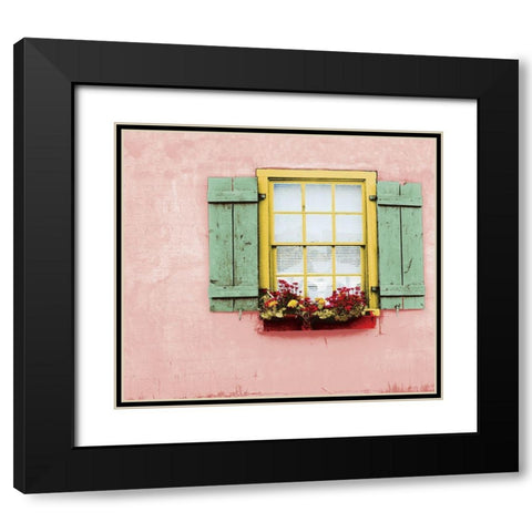 Pink St. Augustine Black Modern Wood Framed Art Print with Double Matting by Mabat, Ynon