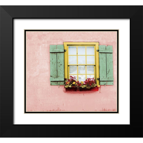 Pink St. Augustine Black Modern Wood Framed Art Print with Double Matting by Mabat, Ynon