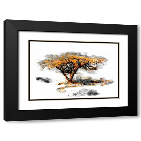 Trees Alive II Black Modern Wood Framed Art Print with Double Matting by Mabat, Ynon