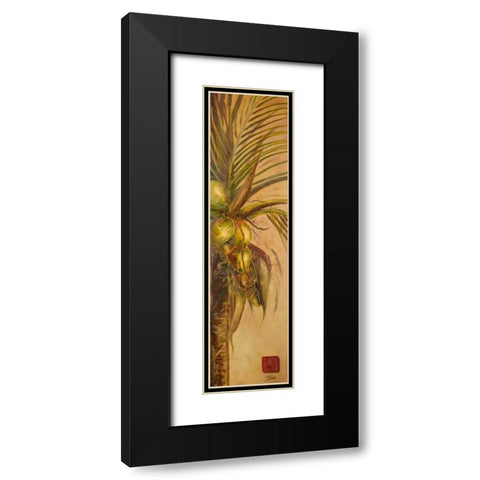 Mis Cocos II Black Modern Wood Framed Art Print with Double Matting by Pinto, Patricia