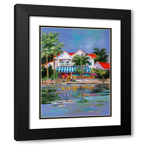 Beach Resort I Black Modern Wood Framed Art Print with Double Matting by Slivka, Jane