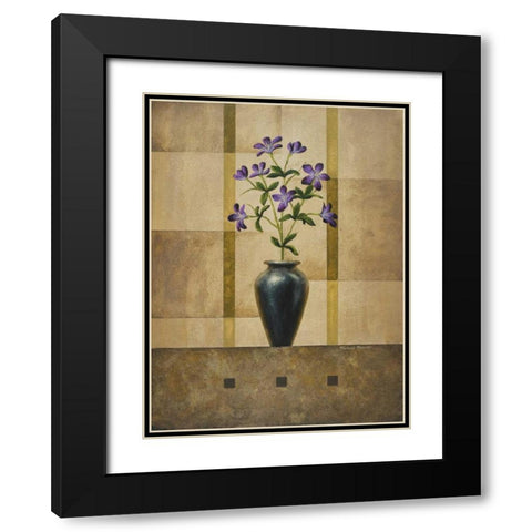 Stillness II Black Modern Wood Framed Art Print with Double Matting by Marcon, Michael