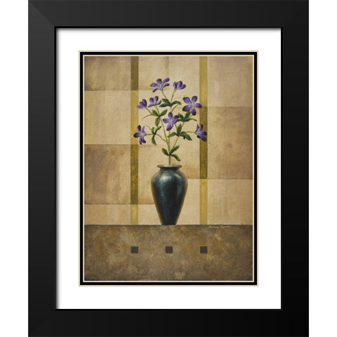 Stillness II Black Modern Wood Framed Art Print with Double Matting by Marcon, Michael
