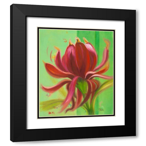 Exotica I Black Modern Wood Framed Art Print with Double Matting by Pinto, Patricia