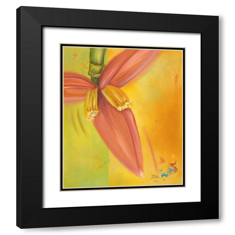 Exotica II Black Modern Wood Framed Art Print with Double Matting by Pinto, Patricia