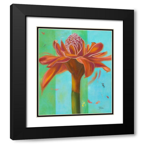 Exotica III Black Modern Wood Framed Art Print with Double Matting by Pinto, Patricia