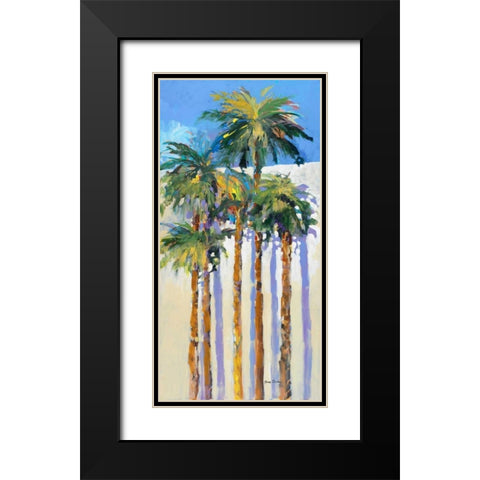 Shadow Palms I Black Modern Wood Framed Art Print with Double Matting by Slivka, Jane