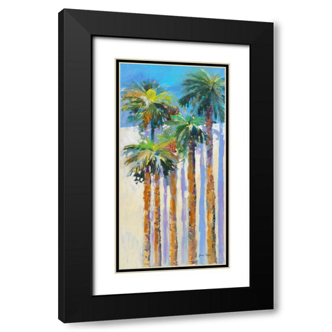 Shadow Palms II Black Modern Wood Framed Art Print with Double Matting by Slivka, Jane