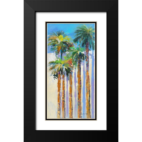 Shadow Palms II Black Modern Wood Framed Art Print with Double Matting by Slivka, Jane