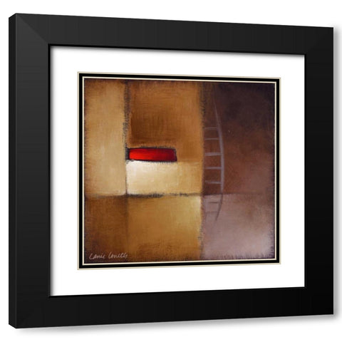 Chocolate Square III Black Modern Wood Framed Art Print with Double Matting by Loreth, Lanie