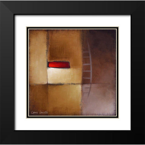 Chocolate Square III Black Modern Wood Framed Art Print with Double Matting by Loreth, Lanie
