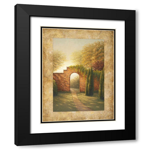 Autumn Light II Black Modern Wood Framed Art Print with Double Matting by Marcon, Michael
