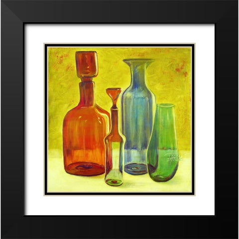 Murano Glass II Black Modern Wood Framed Art Print with Double Matting by Pinto, Patricia