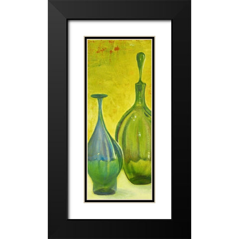 Murano Glass Panel II Black Modern Wood Framed Art Print with Double Matting by Pinto, Patricia