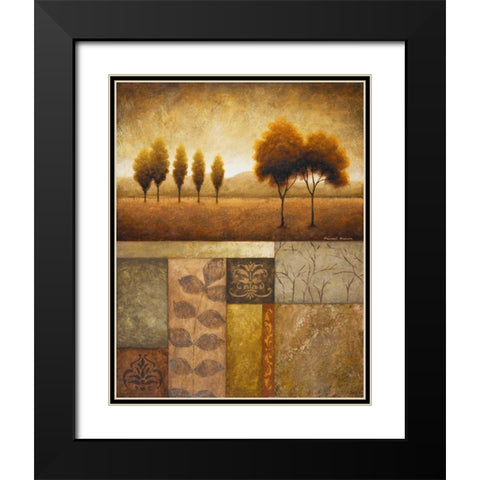 Plainview I Black Modern Wood Framed Art Print with Double Matting by Marcon, Michael