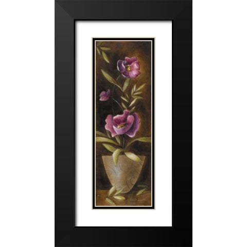 Poppies of Da-xue-shan I Black Modern Wood Framed Art Print with Double Matting by Loreth, Lanie