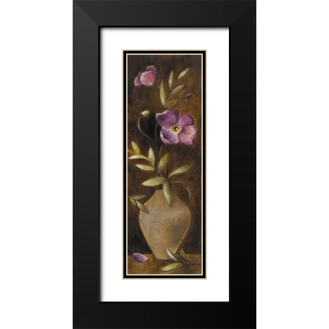 Poppies of Da-xue-shan II Black Modern Wood Framed Art Print with Double Matting by Loreth, Lanie
