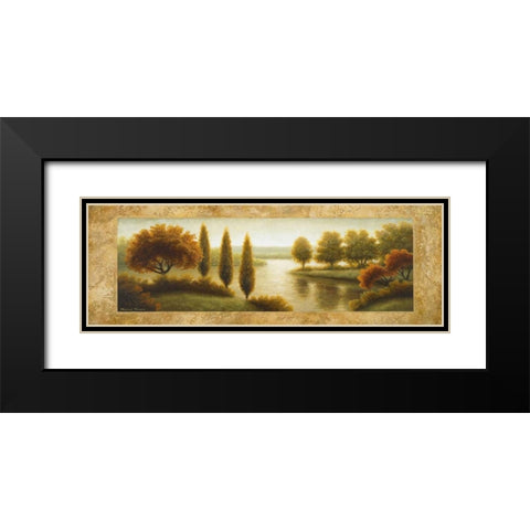 Rockford I Black Modern Wood Framed Art Print with Double Matting by Marcon, Michael