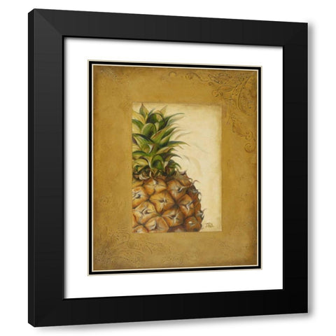 Media PiÃ±a II Black Modern Wood Framed Art Print with Double Matting by Pinto, Patricia