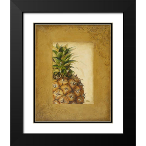 Media PiÃ±a II Black Modern Wood Framed Art Print with Double Matting by Pinto, Patricia