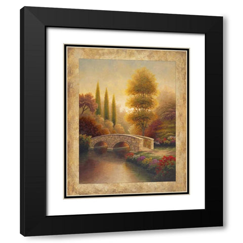Into Viola Black Modern Wood Framed Art Print with Double Matting by Marcon, Michael