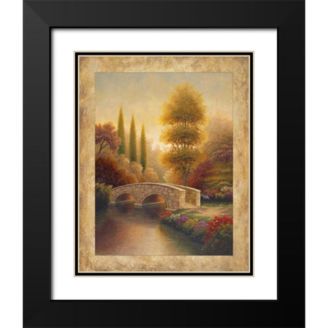 Into Viola Black Modern Wood Framed Art Print with Double Matting by Marcon, Michael