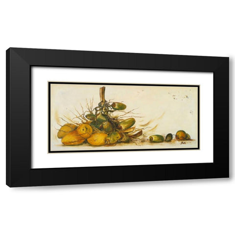 Racimo de Cocos III Black Modern Wood Framed Art Print with Double Matting by Pinto, Patricia