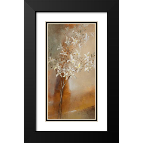 Misty Orchids I Black Modern Wood Framed Art Print with Double Matting by Loreth, Lanie