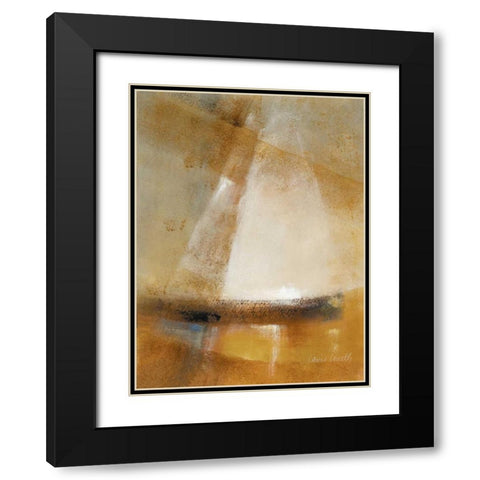 On Misty Waters I Black Modern Wood Framed Art Print with Double Matting by Loreth, Lanie