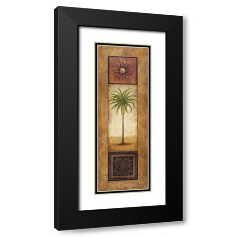 Palm In The Sunlight Black Modern Wood Framed Art Print with Double Matting by Marcon, Michael