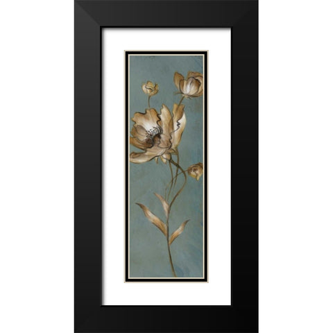 Translucent Poppies Black Modern Wood Framed Art Print with Double Matting by Loreth, Lanie