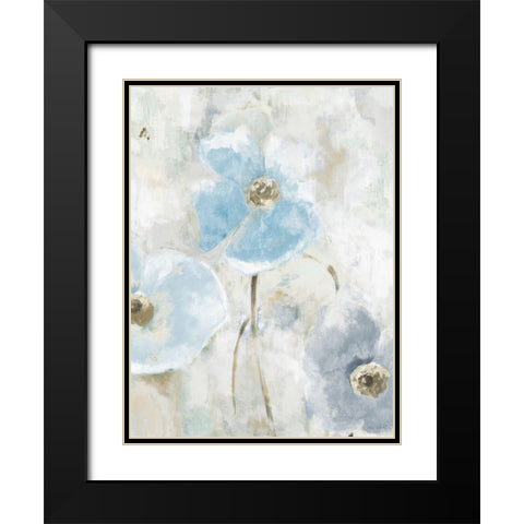 Blue Spring Begins Black Modern Wood Framed Art Print with Double Matting by Loreth, Lanie