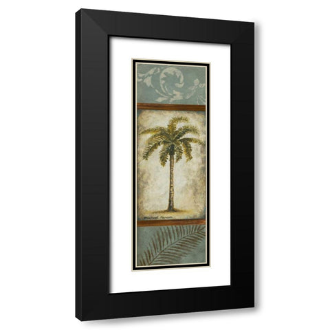Blue Anguilla Black Modern Wood Framed Art Print with Double Matting by Marcon, Michael