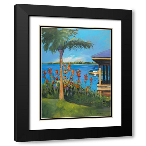 The Lake Black Modern Wood Framed Art Print with Double Matting by Slivka, Jane