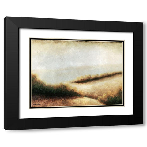 Iowa Endless Black Modern Wood Framed Art Print with Double Matting by Marcon, Michael