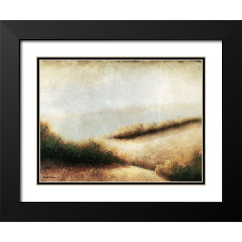 Iowa Endless Black Modern Wood Framed Art Print with Double Matting by Marcon, Michael