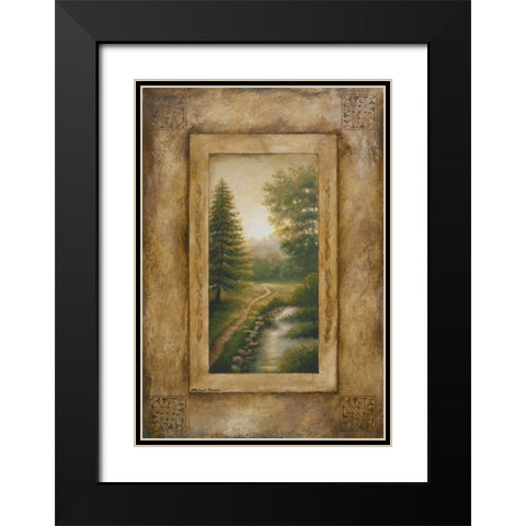 Marshfield Memory Black Modern Wood Framed Art Print with Double Matting by Marcon, Michael
